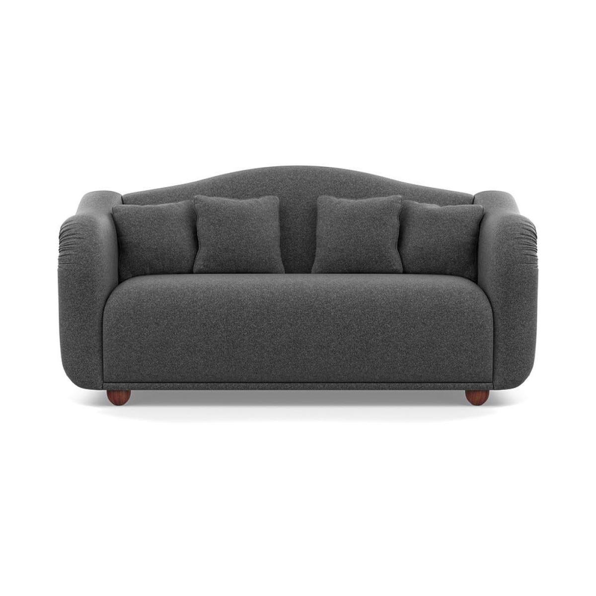 Heal's Tetbury 3 Seater Sofa Melton Wool Granite Walnut Stained Beech Feet – image 2