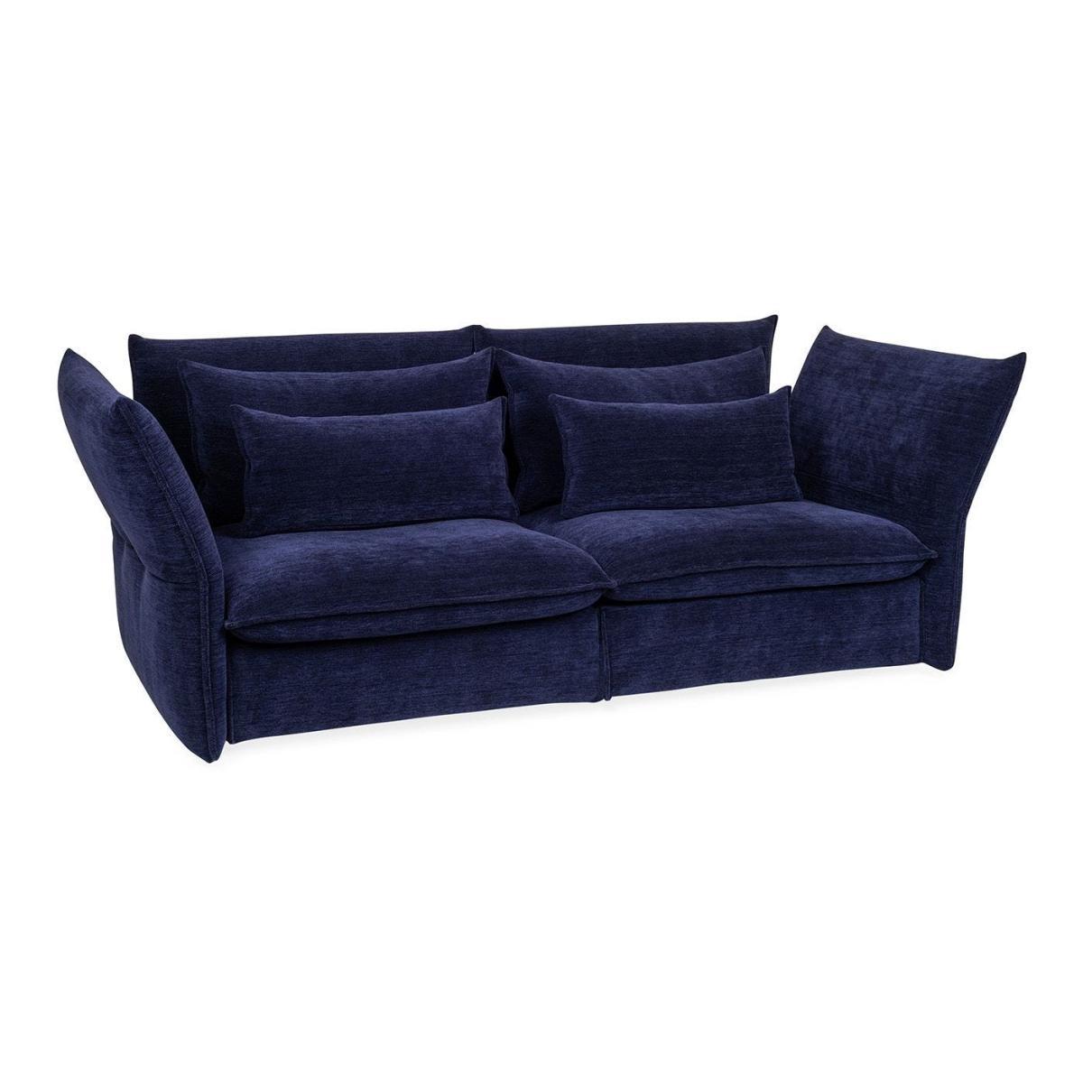 Vitra Mariposa 2.5 Seater Sofa F80 Iroko 2 Dark Blue - Heal's UK Furniture – image 13