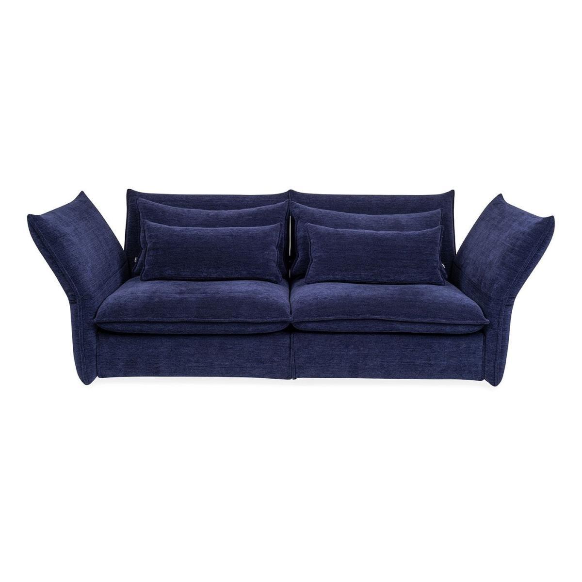 Vitra Mariposa 2.5 Seater Sofa F80 Iroko 2 Dark Blue - Heal's UK Furniture – image 19