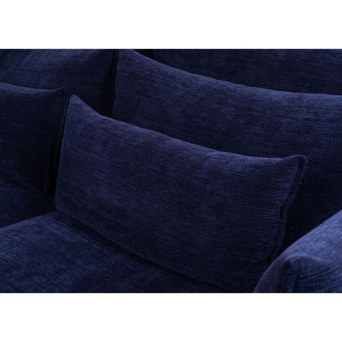 Vitra Mariposa 2.5 Seater Sofa F80 Iroko 2 Dark Blue - Heal's UK Furniture – image 23