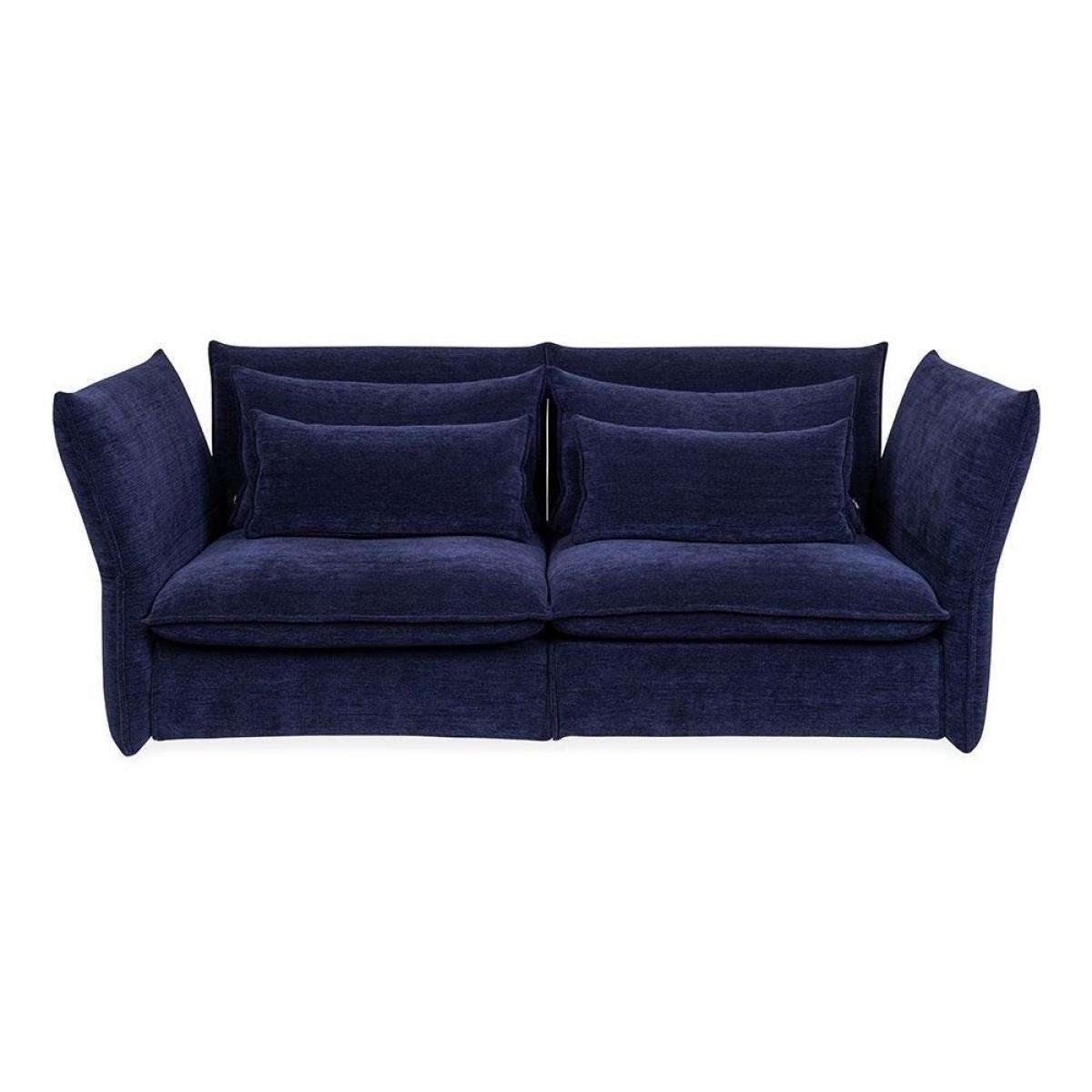 Vitra Mariposa 2.5 Seater Sofa F80 Iroko 2 Dark Blue - Heal's UK Furniture – image 25