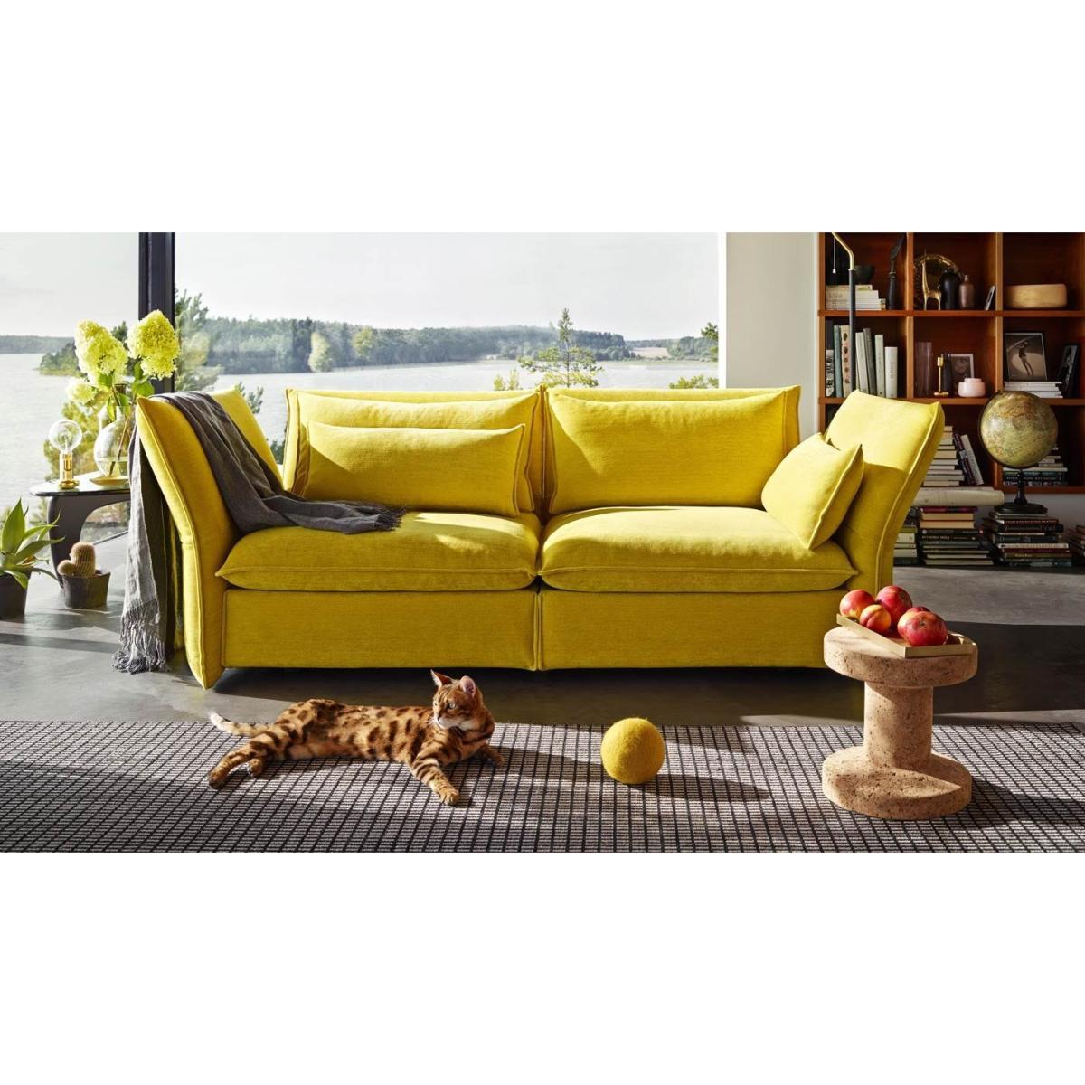 Vitra Mariposa 2.5 Seater Sofa F80 Iroko 2 Dark Blue - Heal's UK Furniture – image 27