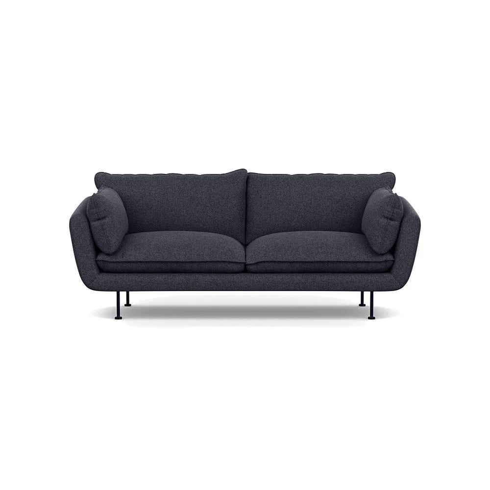 Heal's Allora 3 Seater Sofa Texture Soot Black Feet – image 2