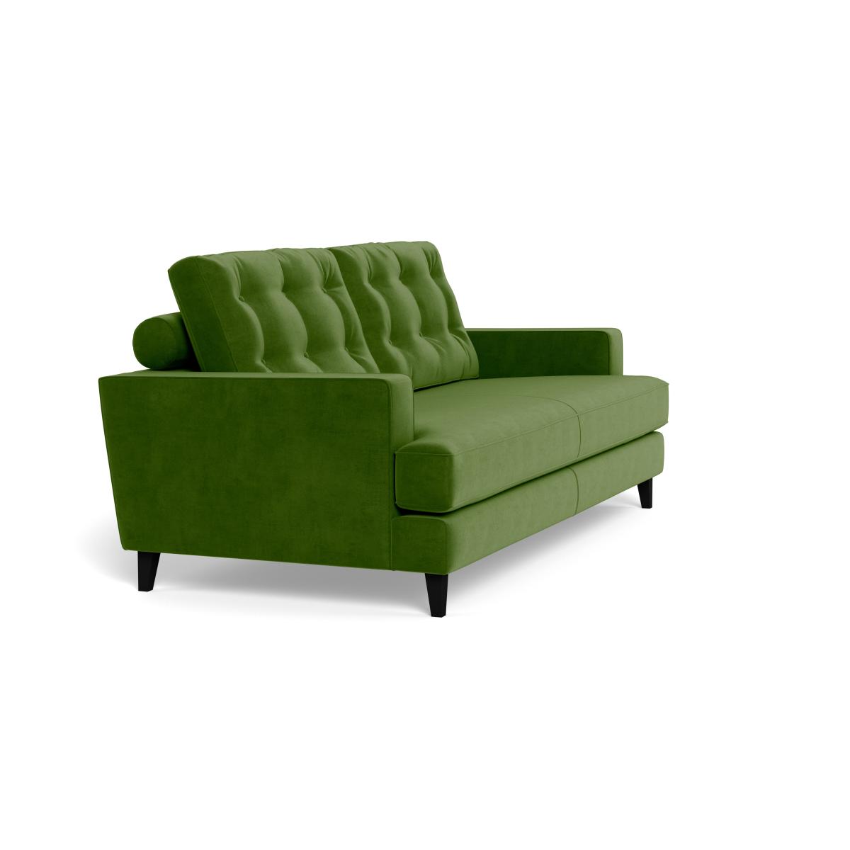 Heal's Mistral 3 Seater Sofa Smart Luxe Velvet Grass Black Feet – image 3