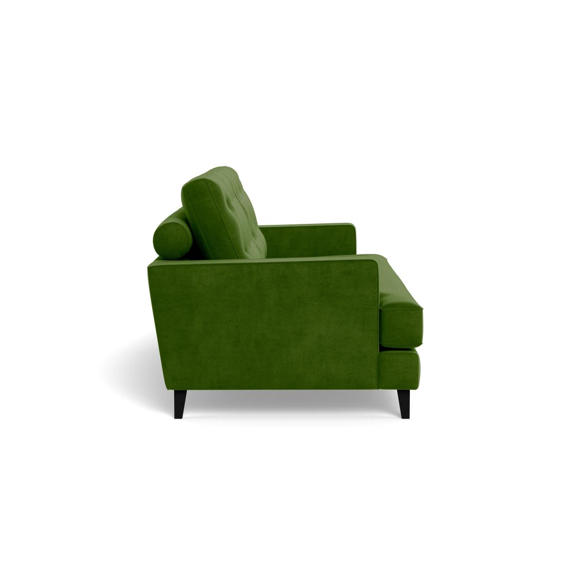 Heal's Mistral 3 Seater Sofa Smart Luxe Velvet Grass Black Feet – image 4