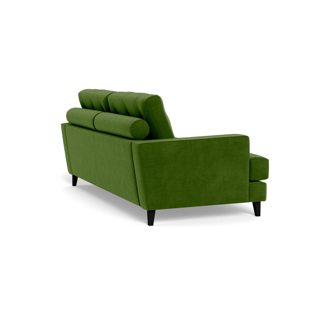 Heal's Mistral 3 Seater Sofa Smart Luxe Velvet Grass Black Feet – image 5