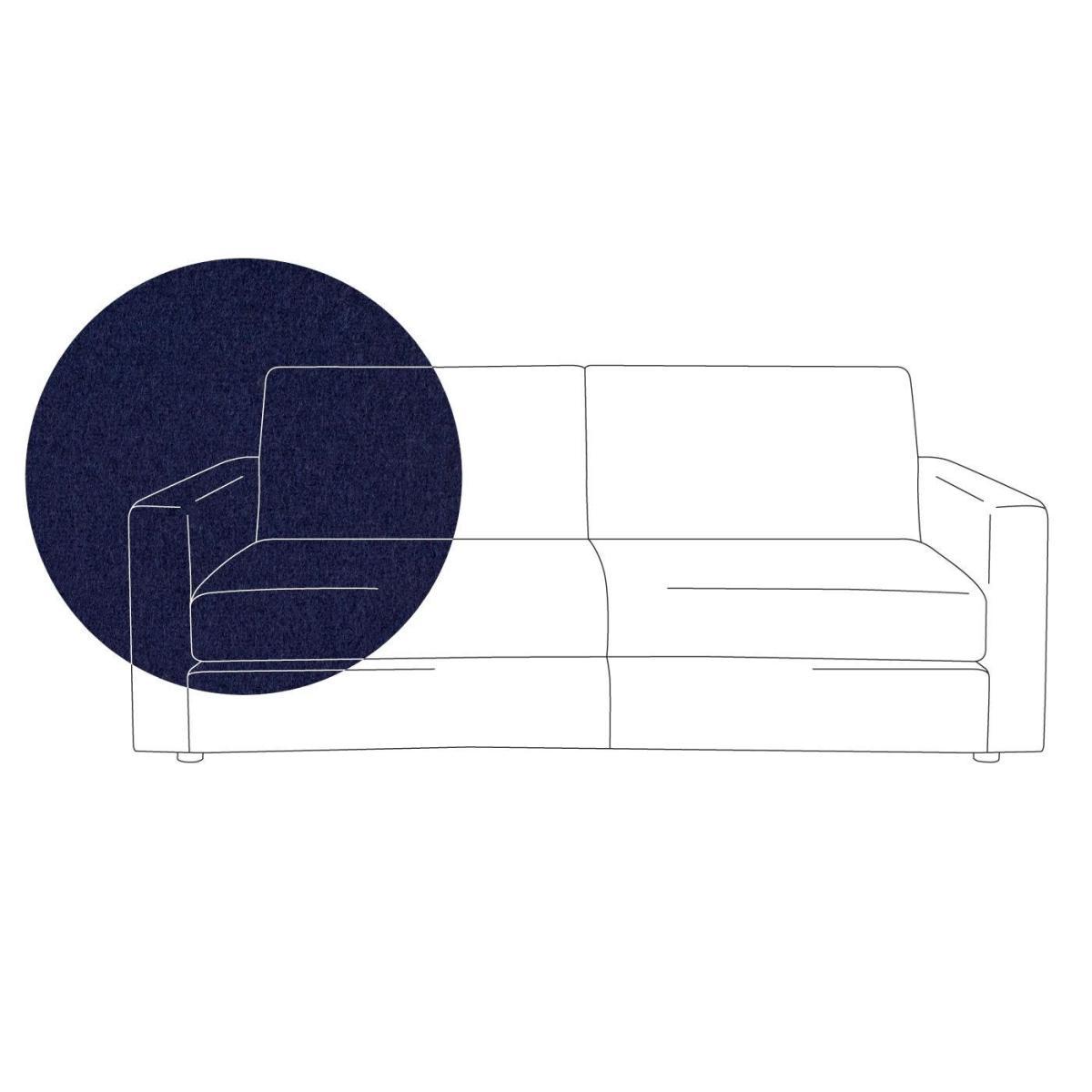 Heal's Nimbus II 3 Seater Sofa Tejo Recycled Cobalt Black Feet - Heal's UK Furniture – image 26