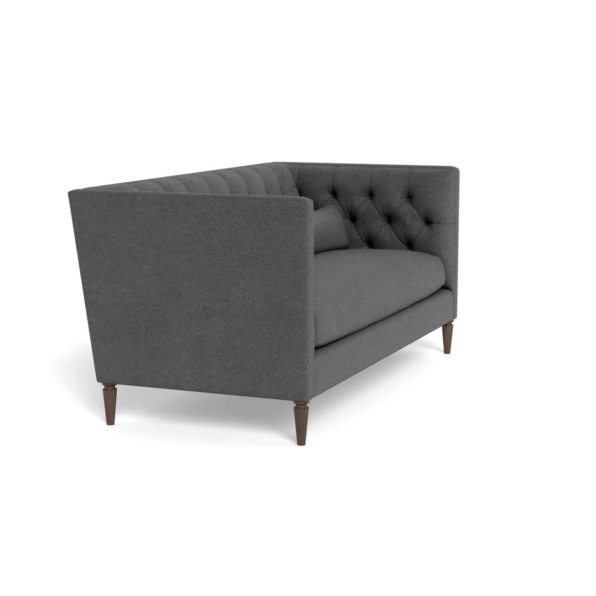 Heal's Balmoral 3 Seater Sofa Boucle Indigo Natural Oak Feet – image 2