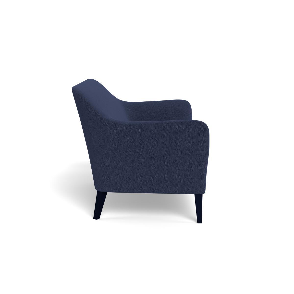 Heal's Wallis 3 Seater Sofa Smart Linen Mix Navy Black Feet - Heal's UK Furniture – image 3
