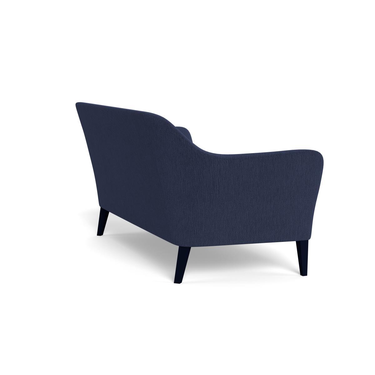 Heal's Wallis 3 Seater Sofa Smart Linen Mix Navy Black Feet - Heal's UK Furniture – image 4