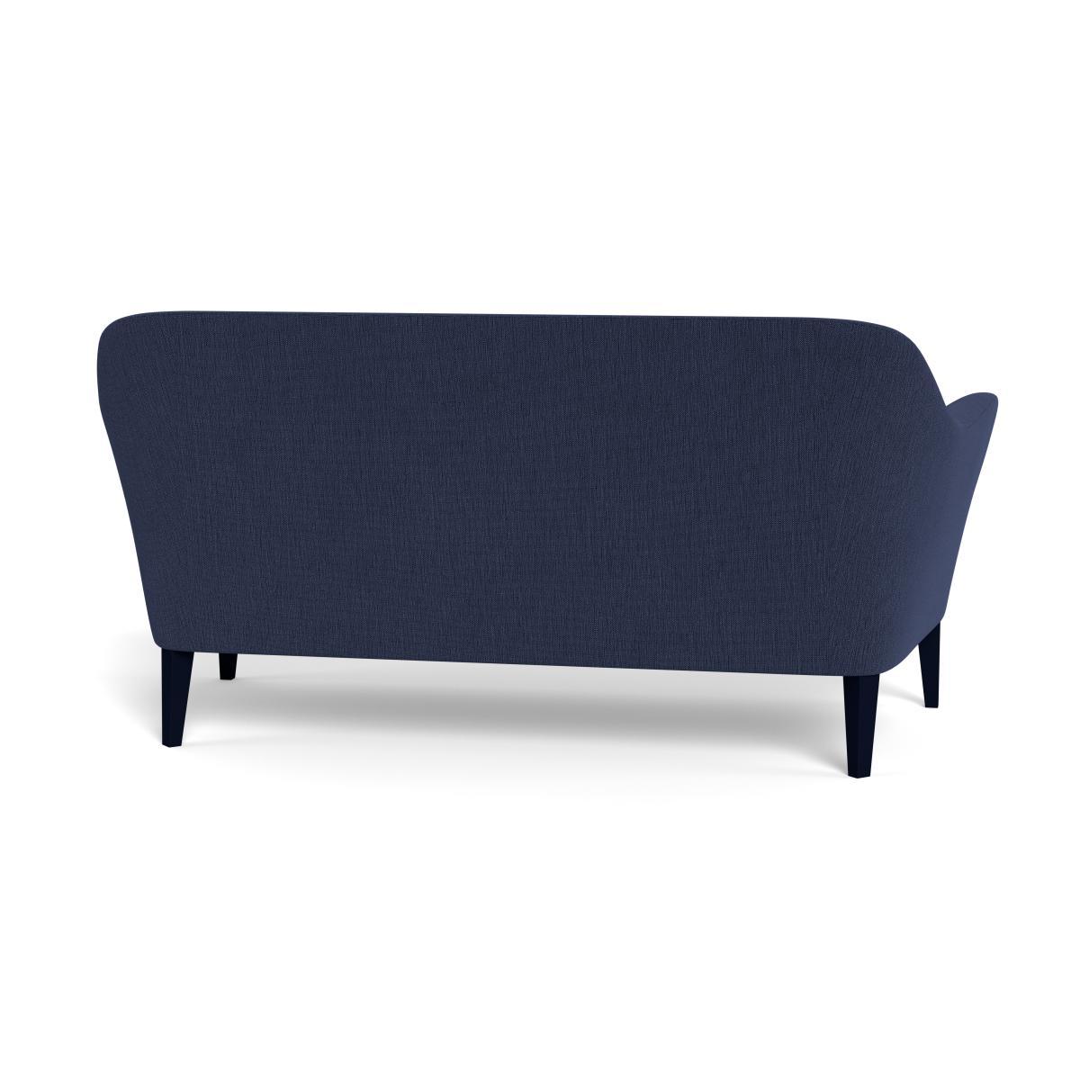 Heal's Wallis 3 Seater Sofa Smart Linen Mix Navy Black Feet - Heal's UK Furniture – image 5