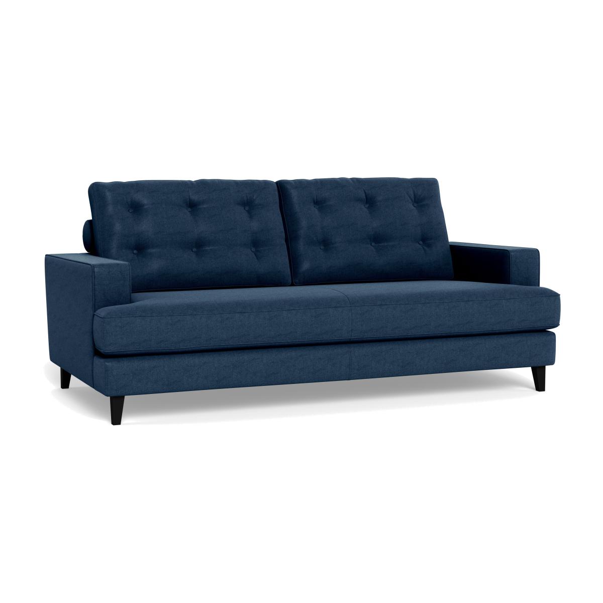 Heal's Mistral 3 Seater Sofa Capelo Linen-Cotton Inkspot Black Feet – image 1