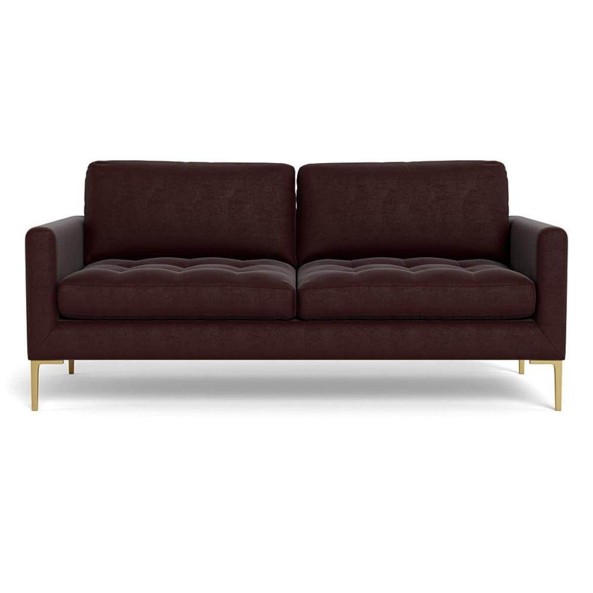 Heal's Eton 3 Seater Sofa Smart Luxe Velvet Acorn Brass Feet – image 2
