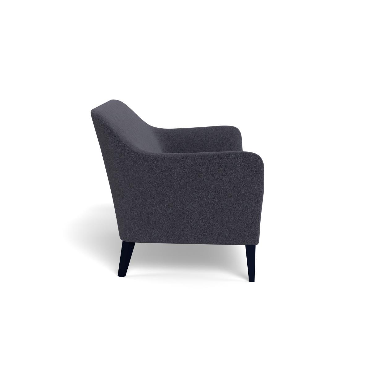 Heal's Wallis 3 Seater Sofa Texture Soot Black Oak Feet - Heal's UK Furniture – image 3