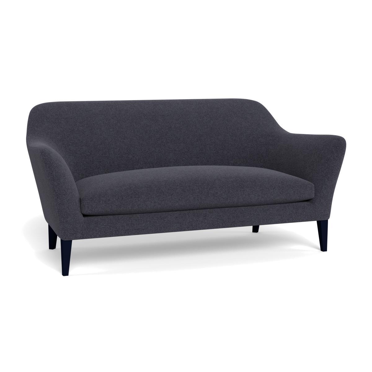 Heal's Wallis 3 Seater Sofa Texture Soot Black Oak Feet - Heal's UK Furniture – image 1