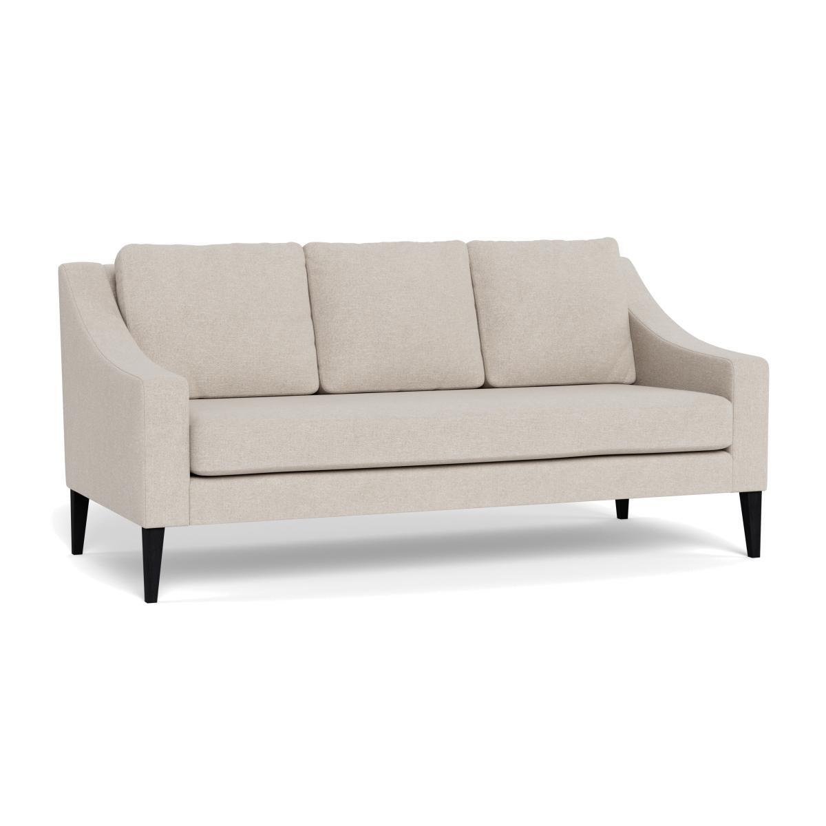 Heal's Richmond 3 Seater Sofa Texture Limestone Black Feet - Heal's UK Furniture – image 1