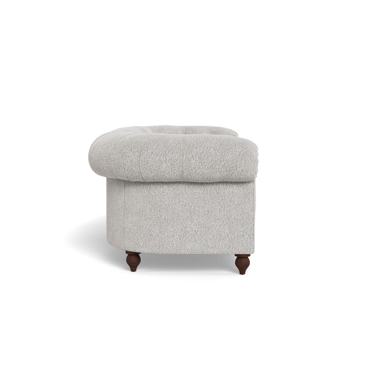 Heal's Fitzrovia 3 Seater Sofa Chunky Boucle Ecru Stained Feet – image 3