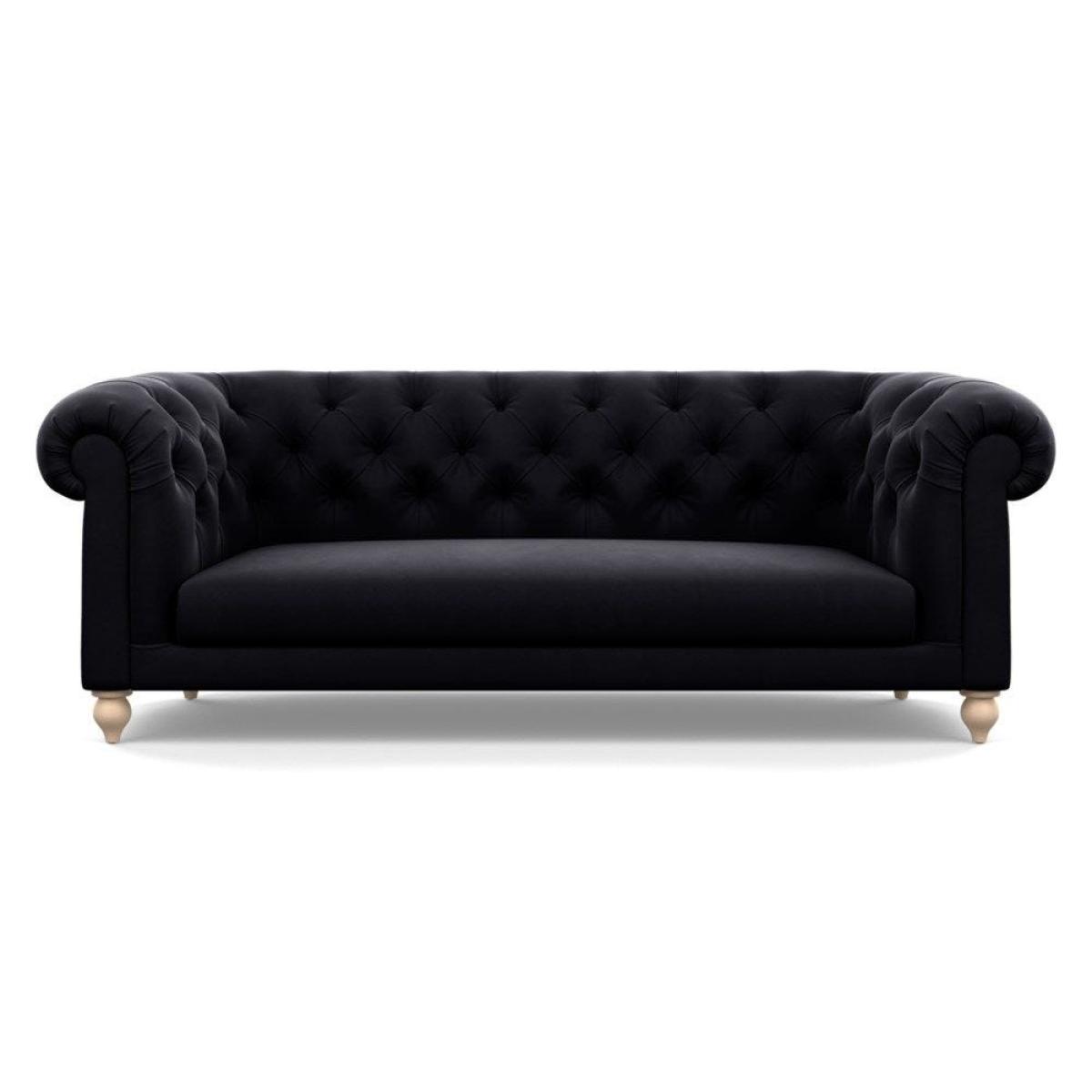 Heal's Fitzrovia 3 Seater Sofa Capelo Linen-Cotton Rosedale Stained Feet – image 11