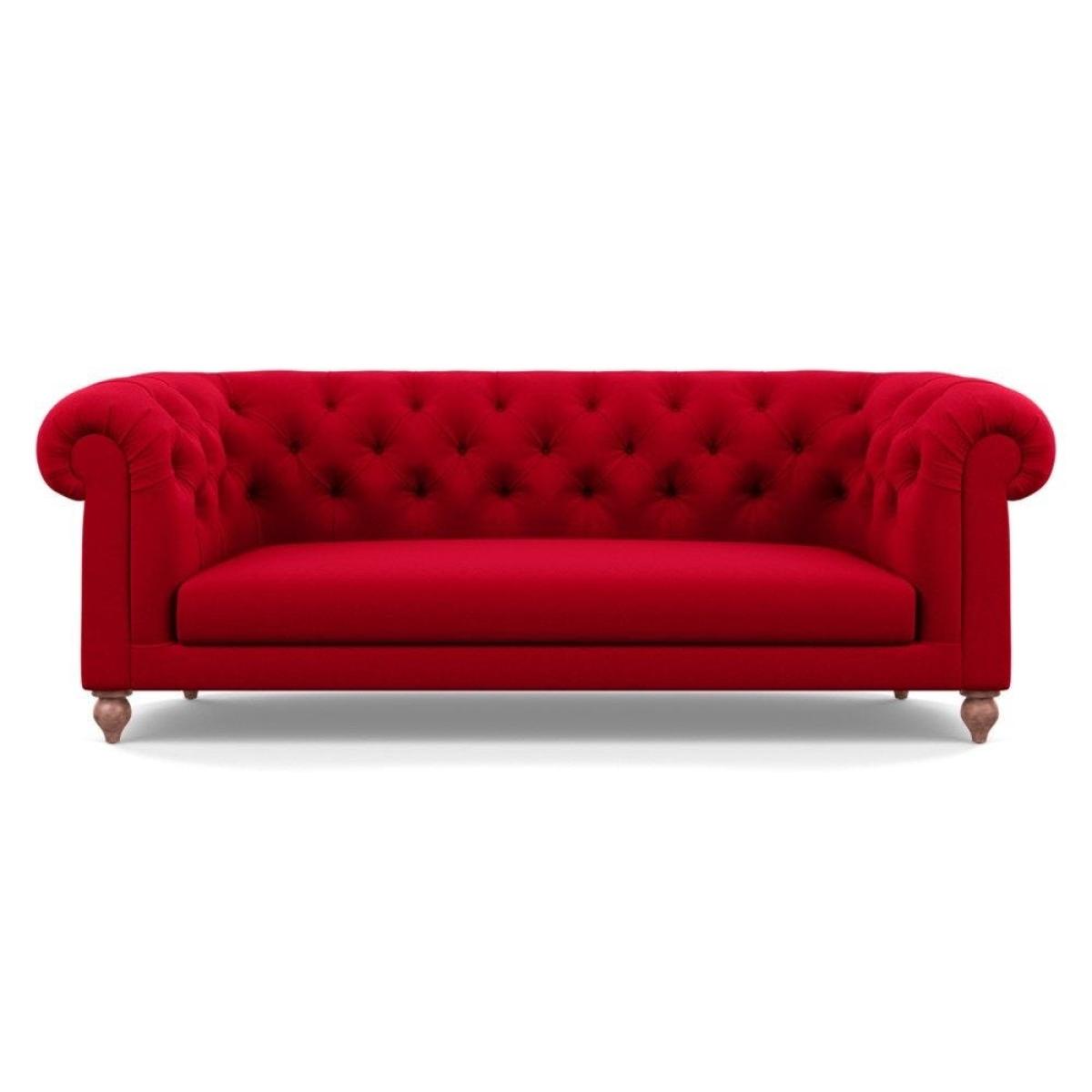 Heal's Fitzrovia 3 Seater Sofa Capelo Linen-Cotton Rosedale Stained Feet – image 31