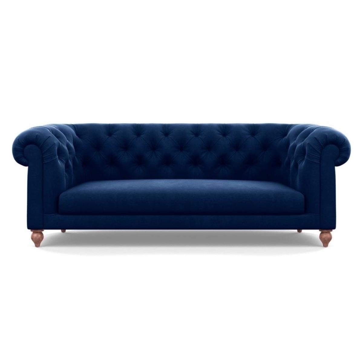 Heal's Fitzrovia 3 Seater Sofa Capelo Linen-Cotton Rosedale Stained Feet – image 38