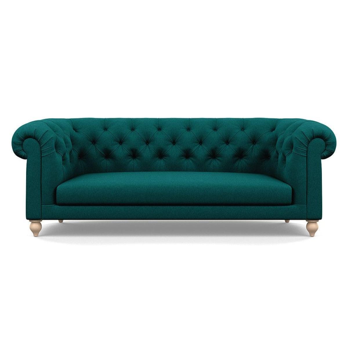 Heal's Fitzrovia 3 Seater Sofa Capelo Linen-Cotton Rosedale Stained Feet – image 47