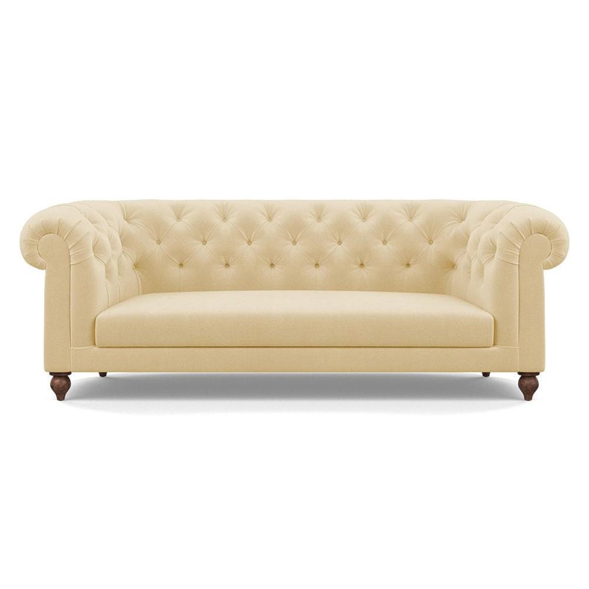 Heal's Fitzrovia 3 Seater Sofa Capelo Linen-Cotton Rosedale Stained Feet – image 50
