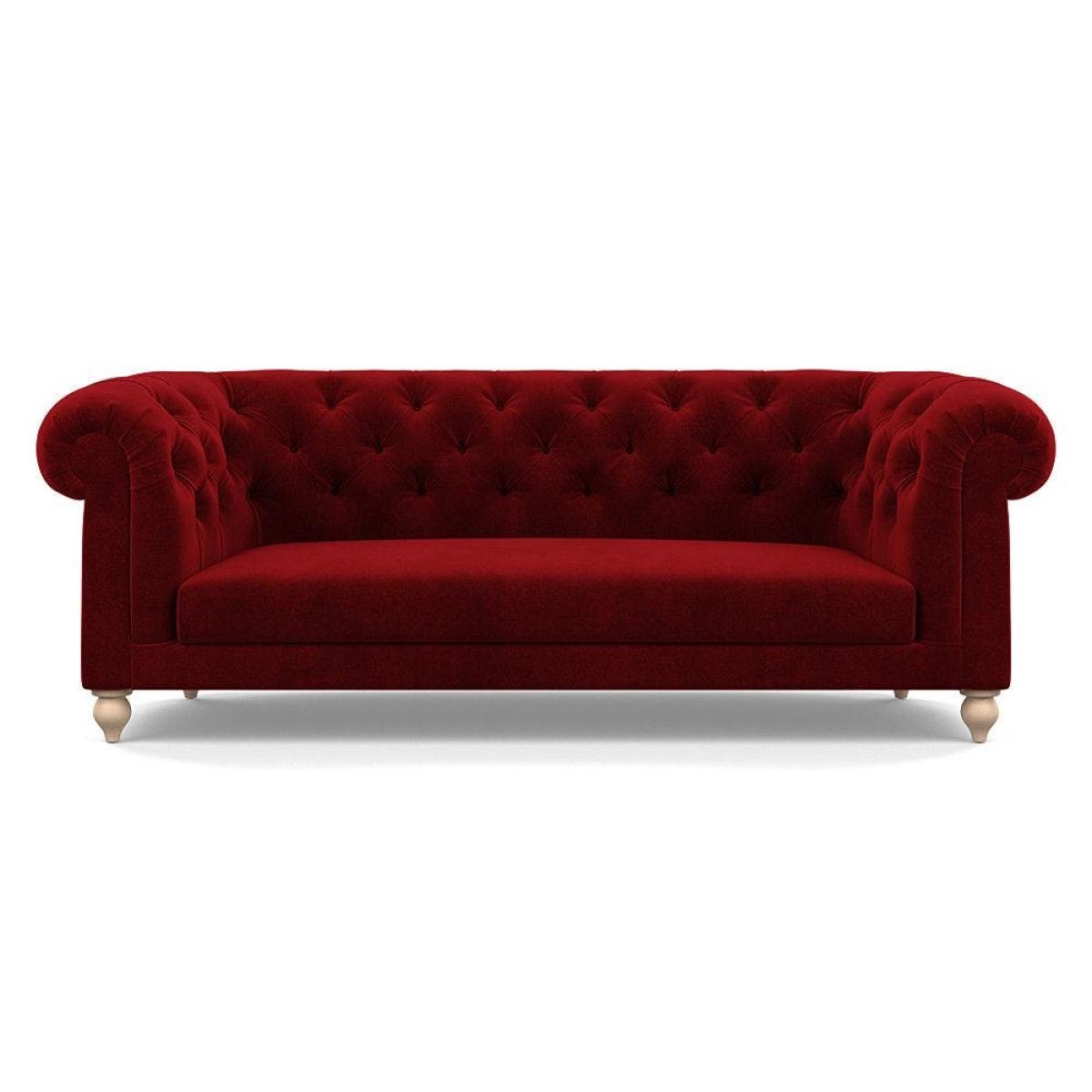 Heal's Fitzrovia 3 Seater Sofa Capelo Linen-Cotton Rosedale Stained Feet – image 6