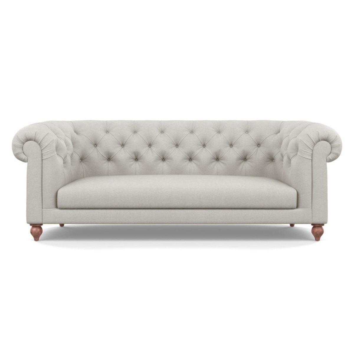Heal's Fitzrovia 3 Seater Sofa Capelo Linen-Cotton Rosedale Stained Feet – image 51