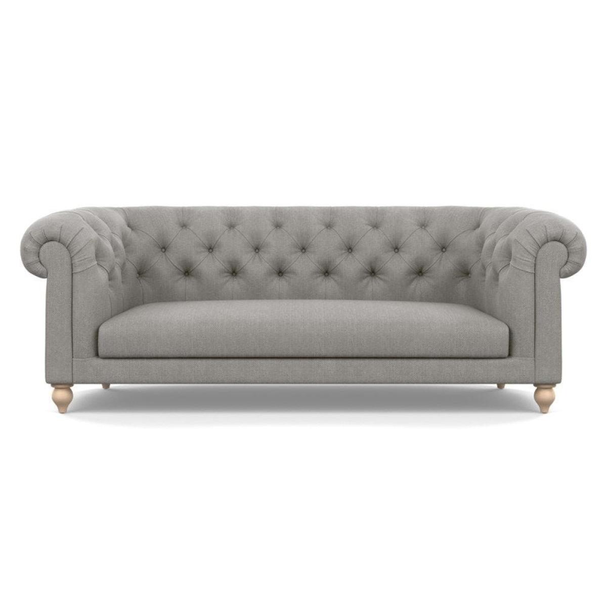 Heal's Fitzrovia 3 Seater Sofa Capelo Linen-Cotton Rosedale Stained Feet – image 57