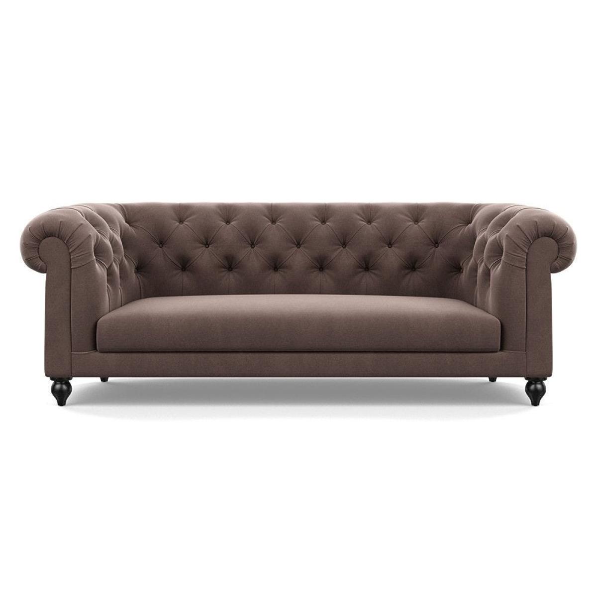 Heal's Fitzrovia 3 Seater Sofa Capelo Linen-Cotton Rosedale Stained Feet – image 59
