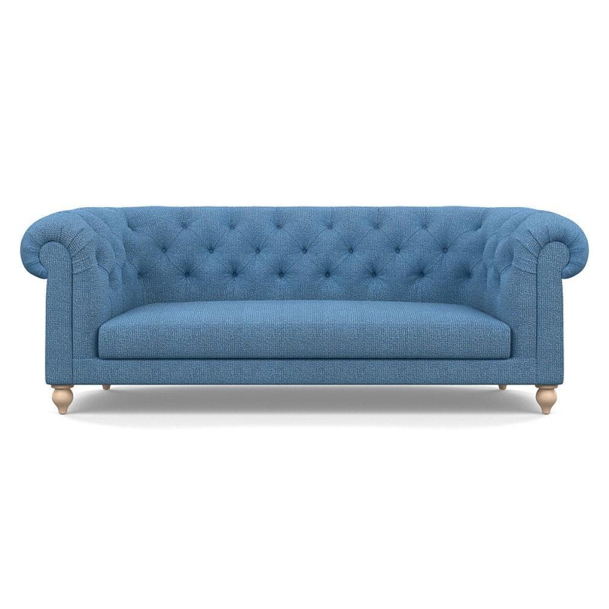 Heal's Fitzrovia 3 Seater Sofa Capelo Linen-Cotton Rosedale Stained Feet – image 7