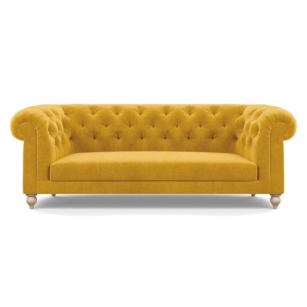 Heal's Fitzrovia 3 Seater Sofa Capelo Linen-Cotton Rosedale Stained Feet – image 65