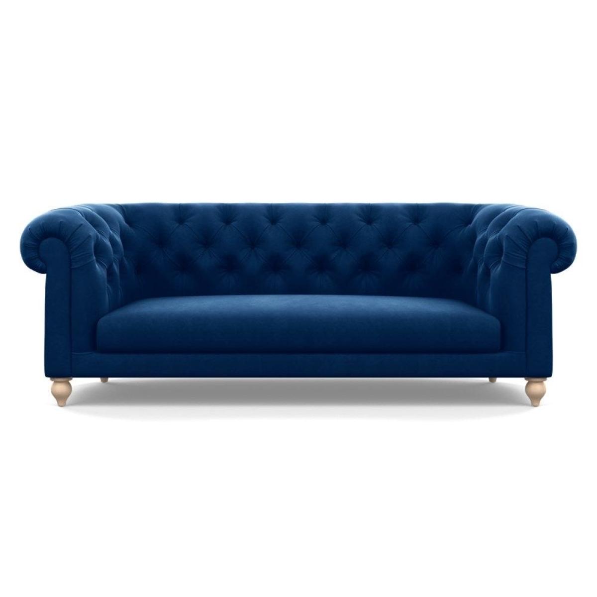 Heal's Fitzrovia 3 Seater Sofa Capelo Linen-Cotton Rosedale Stained Feet – image 8
