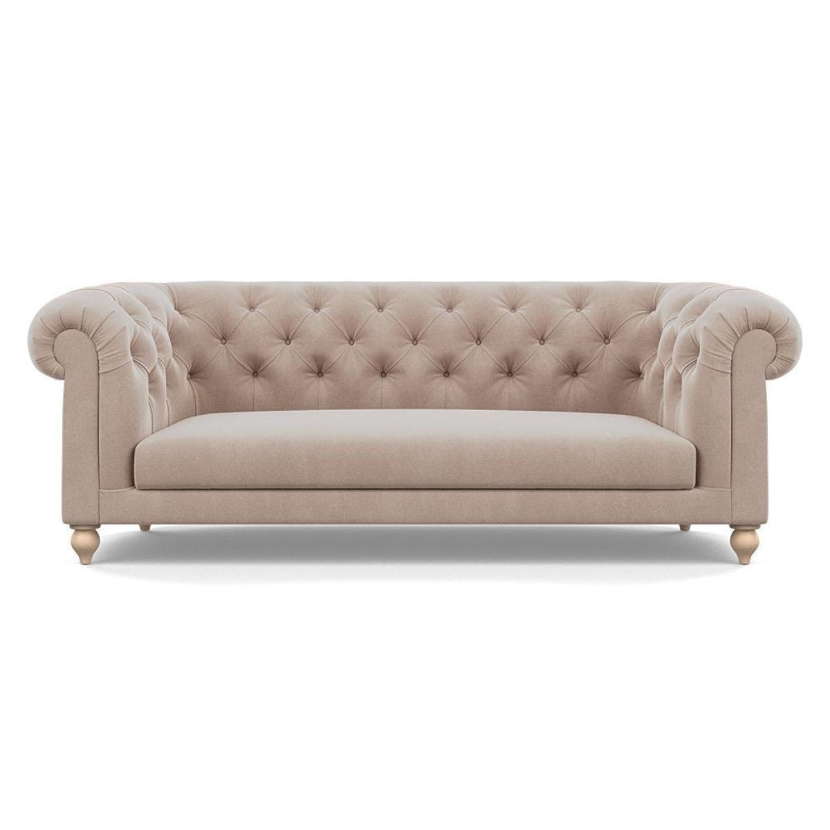Heal's Fitzrovia 3 Seater Sofa Capelo Linen-Cotton Rosedale Stained Feet – image 79