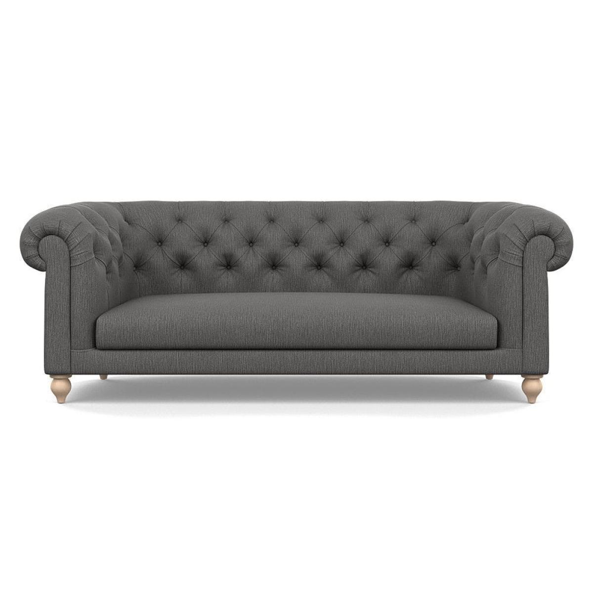 Heal's Fitzrovia 3 Seater Sofa Capelo Linen-Cotton Rosedale Stained Feet – image 81