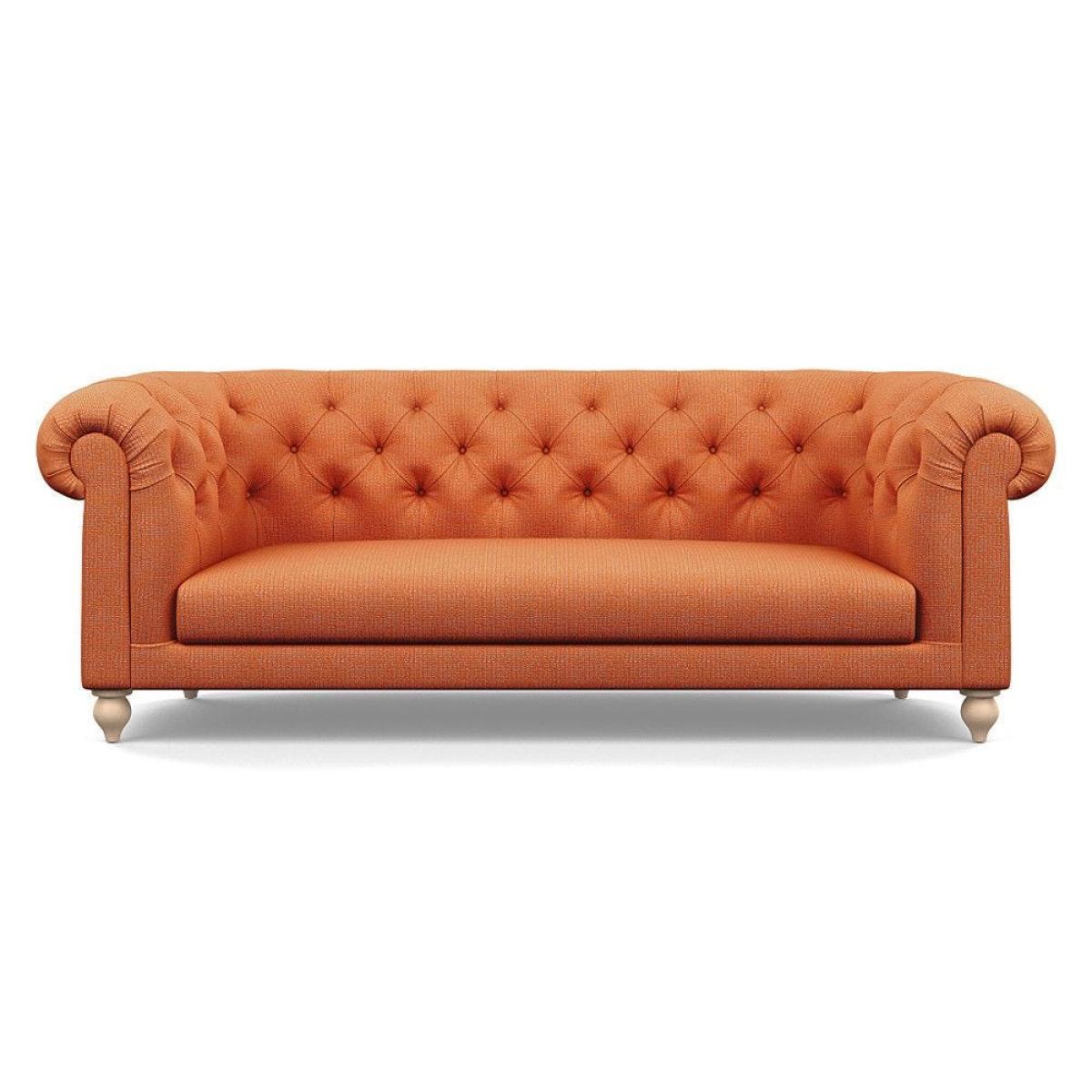 Heal's Fitzrovia 3 Seater Sofa Capelo Linen-Cotton Rosedale Stained Feet – image 84