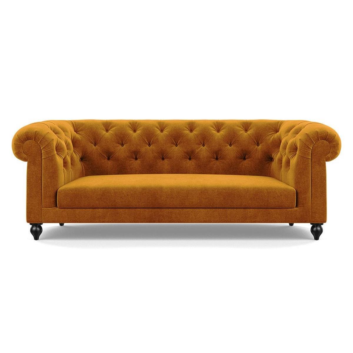 Heal's Fitzrovia 3 Seater Sofa Capelo Linen-Cotton Rosedale Stained Feet – image 10