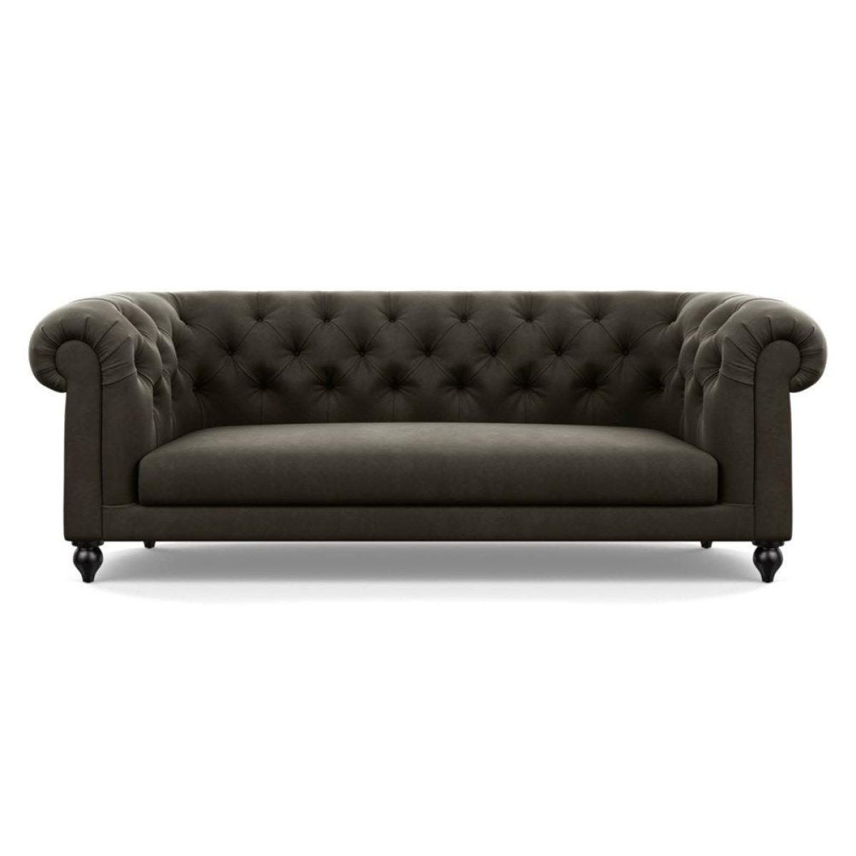 Heal's Fitzrovia 3 Seater Sofa Capelo Linen-Cotton Rosedale Stained Feet – image 94
