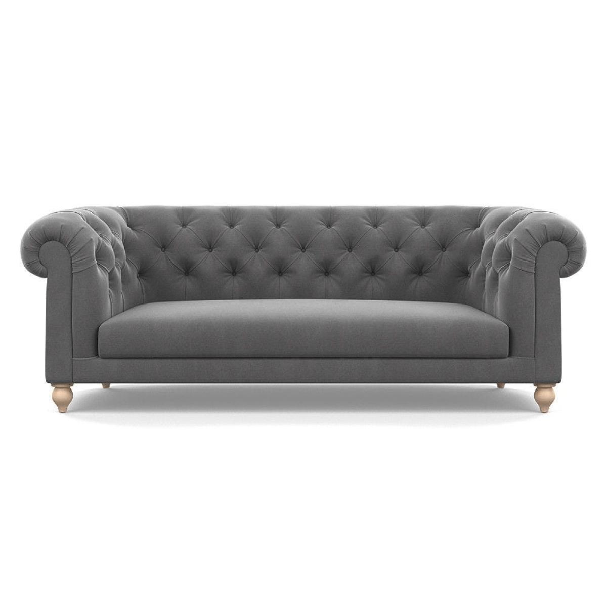 Heal's Fitzrovia 3 Seater Sofa Capelo Linen-Cotton Rosedale Stained Feet – image 99