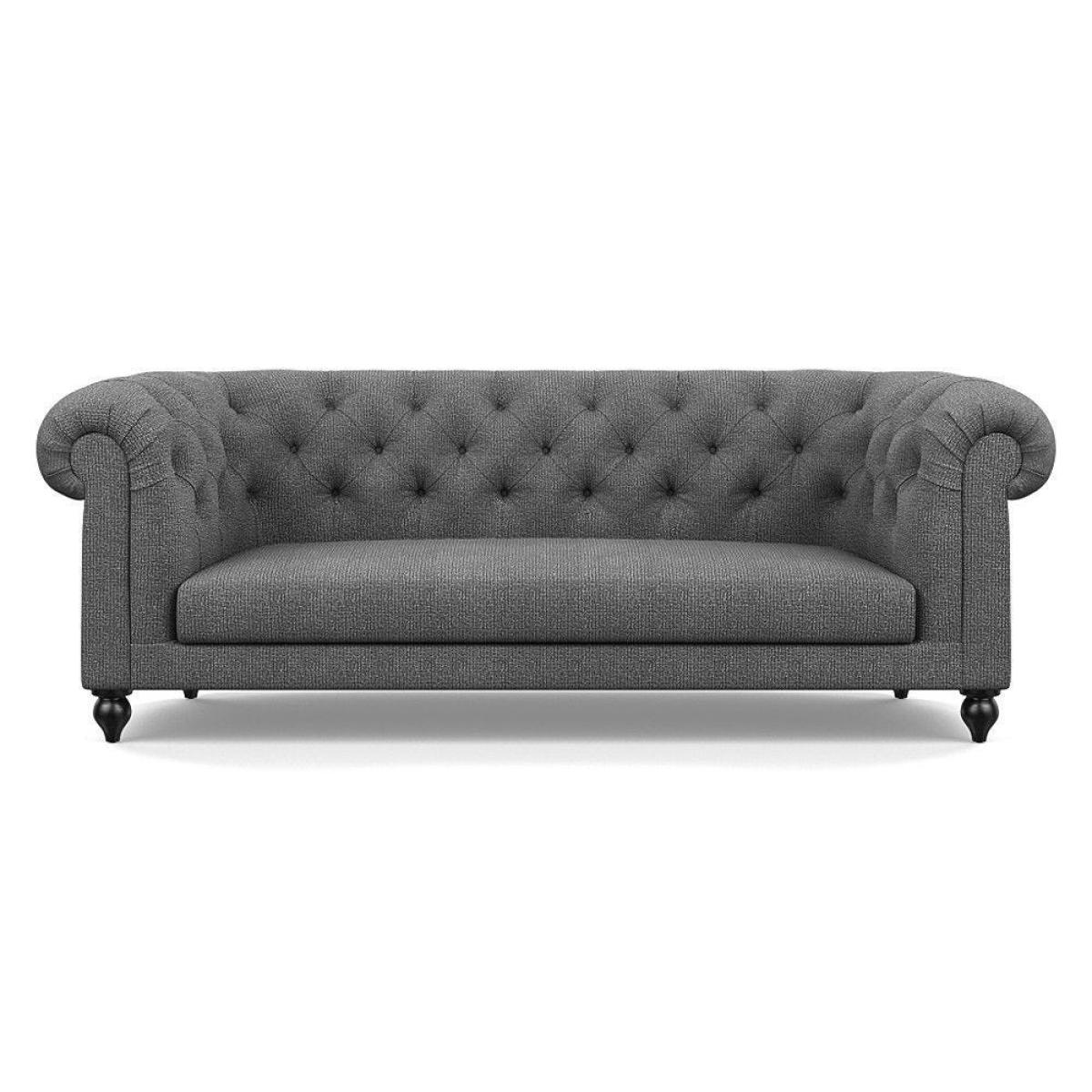 Heal's Fitzrovia 3 Seater Sofa Capelo Linen-Cotton Rosedale Stained Feet – image 100