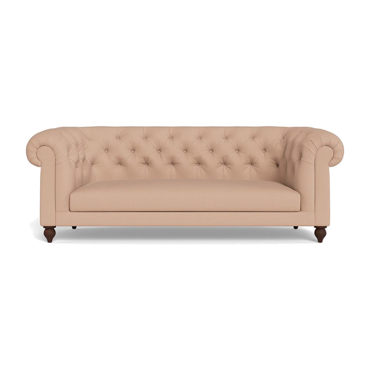 Heal's Fitzrovia 3 Seater Sofa Capelo Linen-Cotton Rosedale Stained Feet – image 1