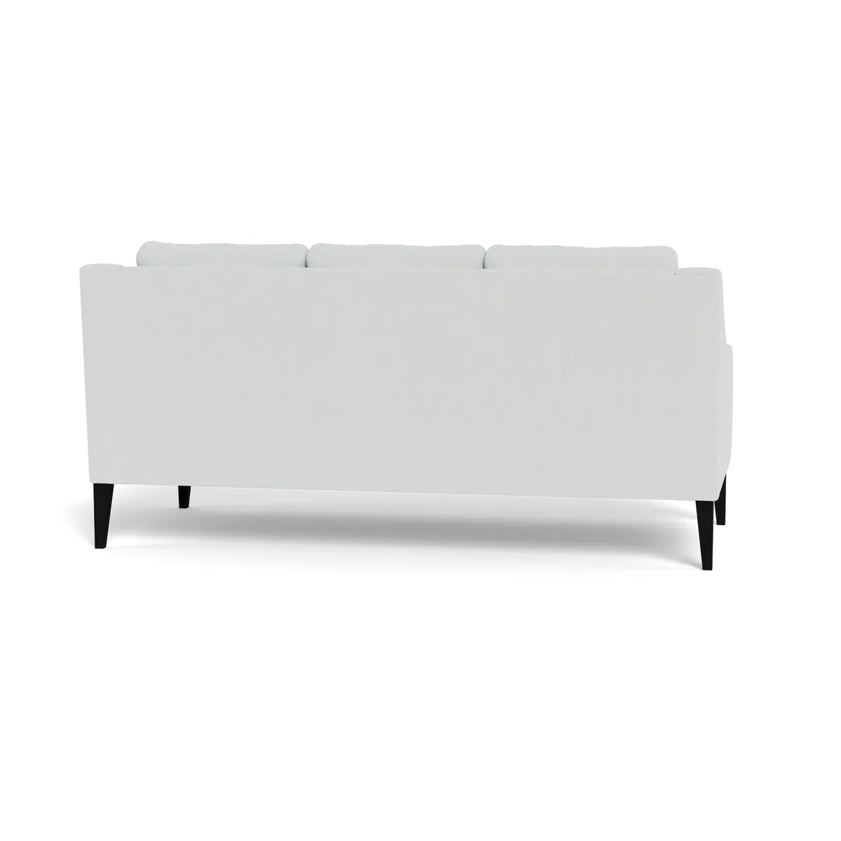 Heal's Richmond 3 Seater Sofa Broad Weave Tin Black Feet - Heal's UK Furniture – image 5