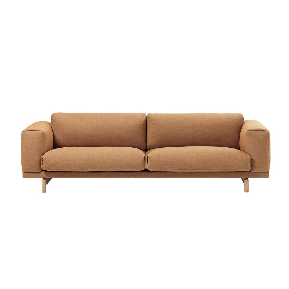 Muuto Rest 3 Seater Sofa Kvadrat Hallingdal 153 Mid grey - Heal's UK Furniture – image 2