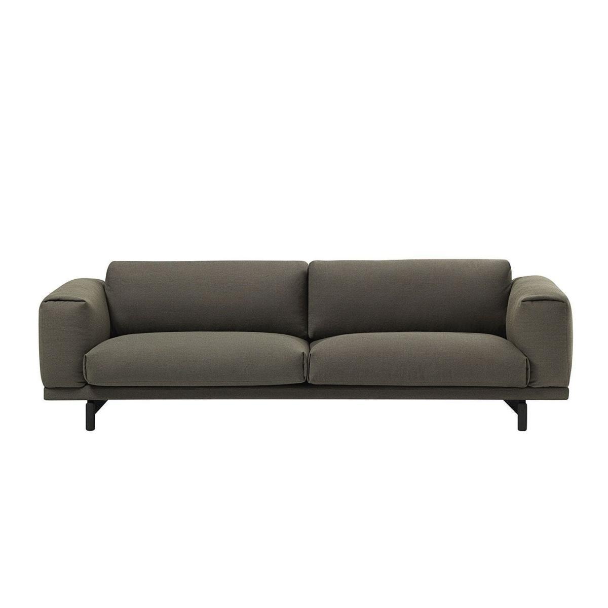 Muuto Rest 3 Seater Sofa Kvadrat Hallingdal 153 Mid grey - Heal's UK Furniture – image 4