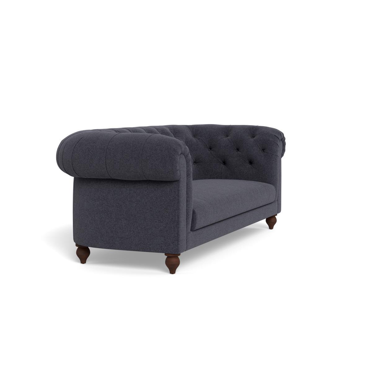 Heal's Fitzrovia 3 Seater Sofa Texture Soot Black Feet - Heal's UK Furniture – image 2