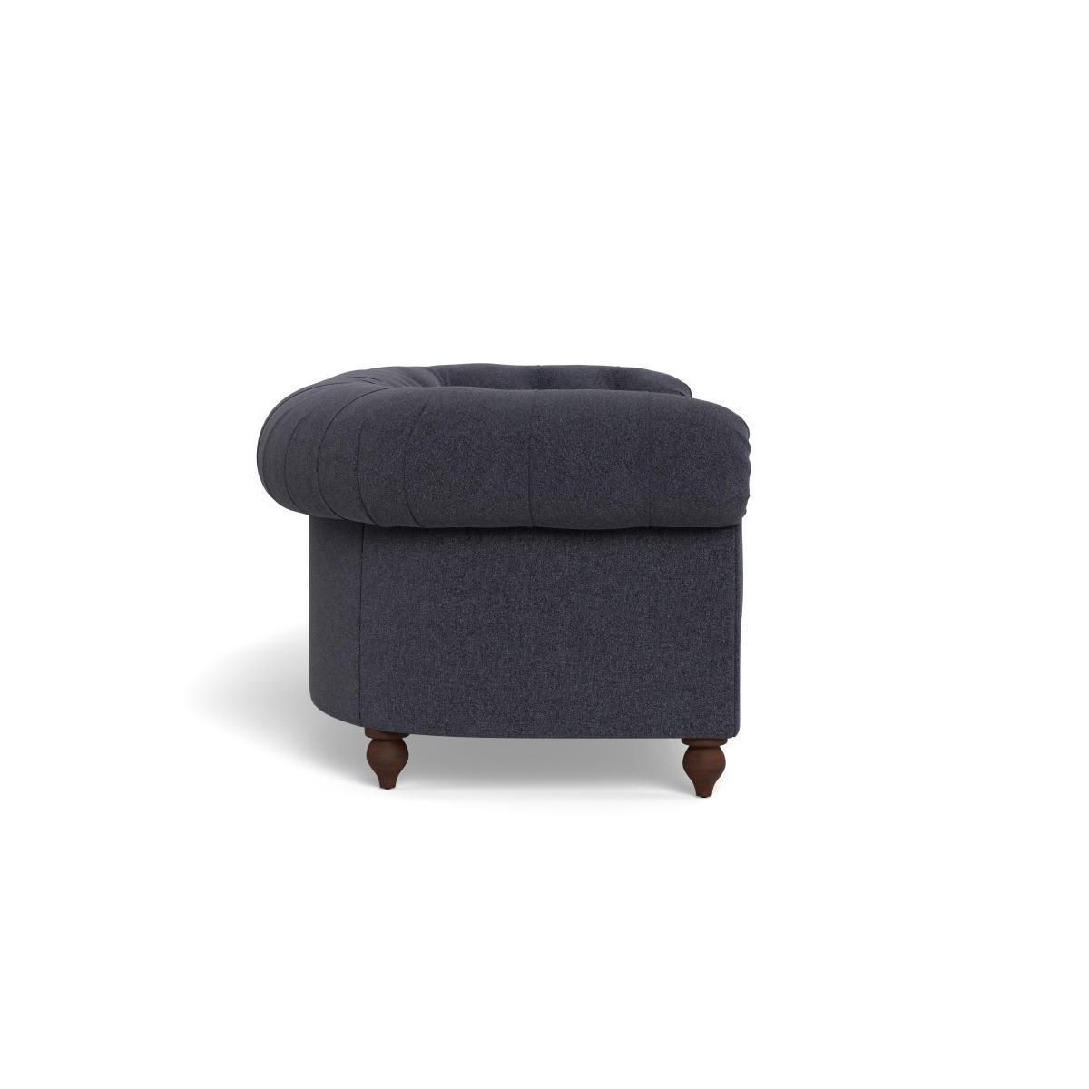 Heal's Fitzrovia 3 Seater Sofa Texture Soot Black Feet - Heal's UK Furniture – image 3