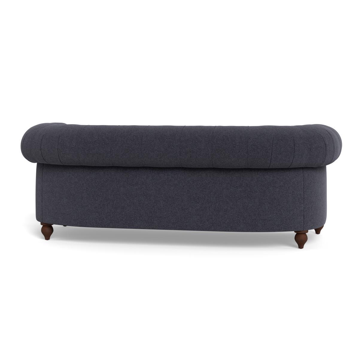 Heal's Fitzrovia 3 Seater Sofa Texture Soot Black Feet - Heal's UK Furniture – image 5