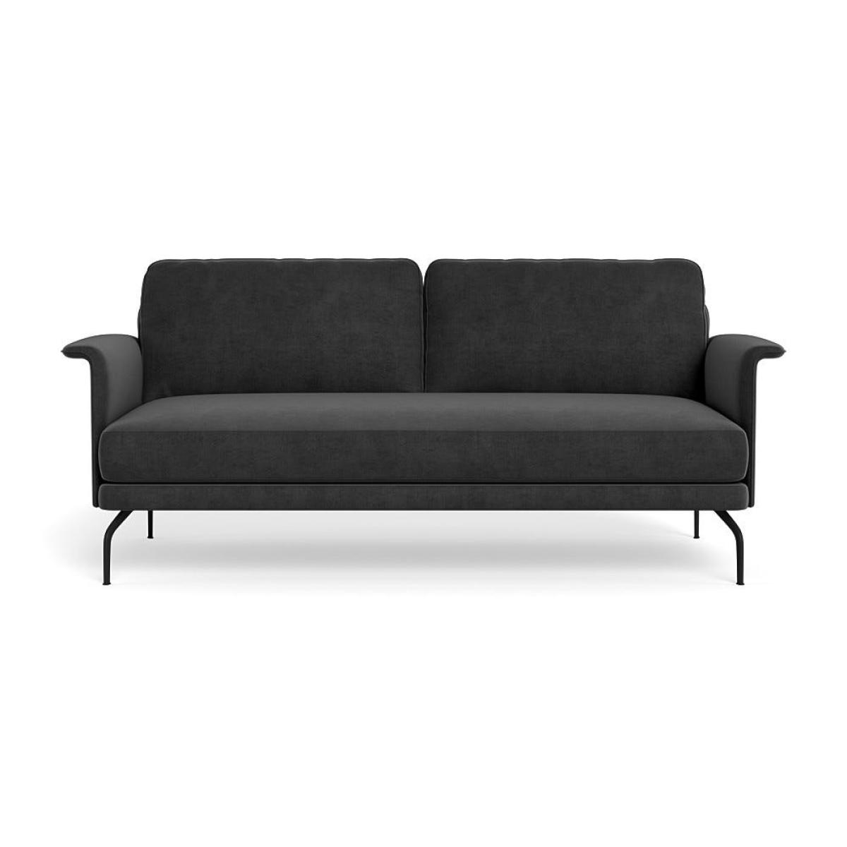 Heal's Iver 3 Seater Sofa Smart Luxe Velvet Nickel Black Feet – image 2