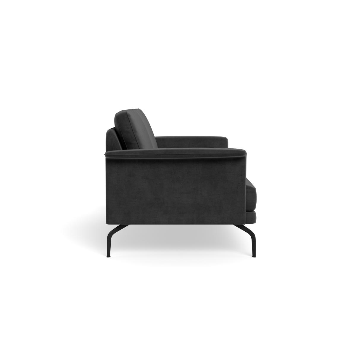 Heal's Iver 3 Seater Sofa Smart Luxe Velvet Nickel Black Feet – image 4
