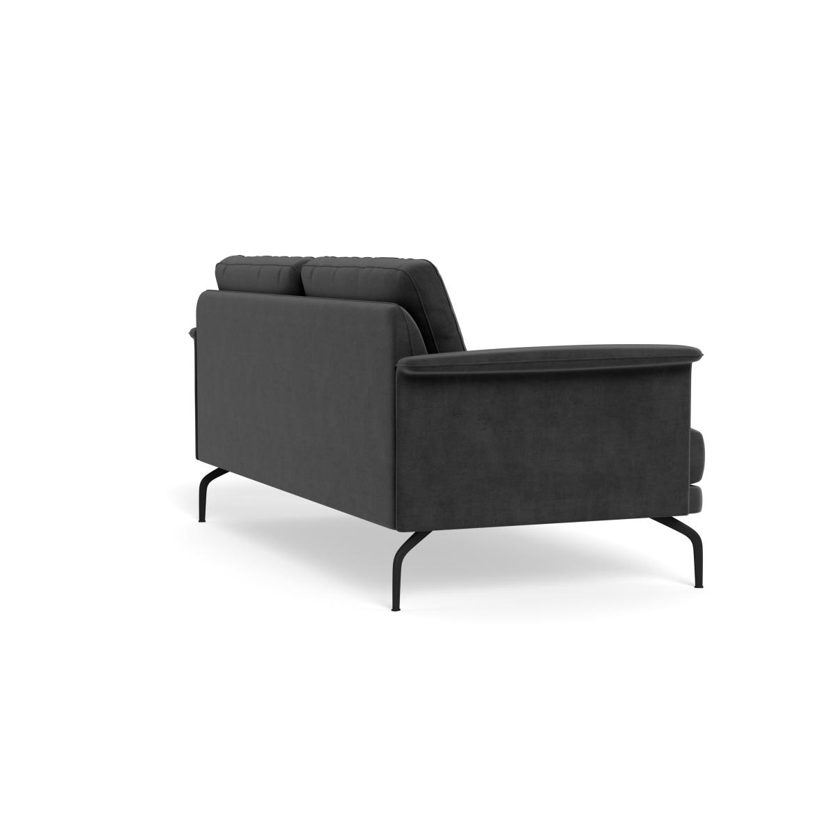 Heal's Iver 3 Seater Sofa Smart Luxe Velvet Nickel Black Feet – image 5